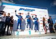 SMP Racing drivers on the podium of the SMP RCRS and SMP Formula 4 races in Nizhny Novgorod