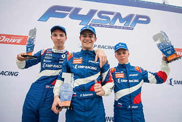 Павел Буланцев и Александр Вартанян – победители гонок третьего этапа SMP Formula 4
